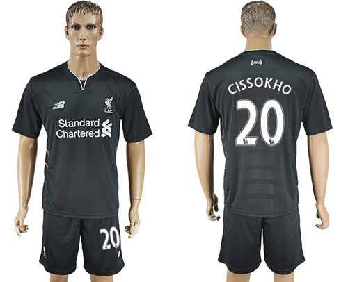 Liverpool #20 Cissokho Away Soccer Club Jersey